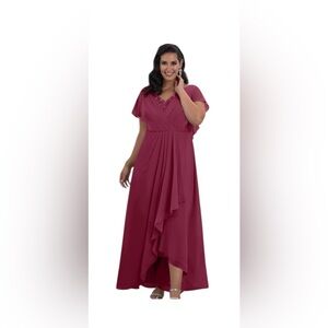 Azazie Eliza Dress in Mulberry